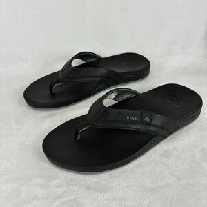 Reef Phantoms Flip Flop Men’s Size 11 Black Thong Slip On Sandals Comfort Beach